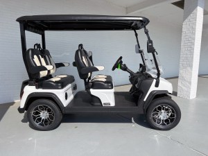 White Evolution D5 Lithium Golf Cart Forward Facing 03
